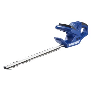 Blaue LUX Elektro-Heckenschere E-HS-500/50 mit 50 cm Schnittlänge.