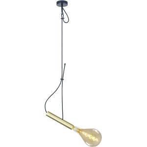 Goldene Näve Pendelleuchte Corbatin mit Textilkabel und E27 Fassung.