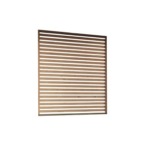 Karibu Pavillon Cannes: Lamellenwand aus Holz, passend für Outdoorkitchen XXL, als Sichtschutz oder Windschutz.