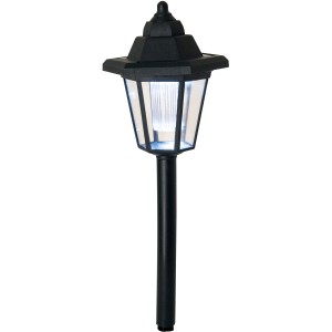 Schwarze Näve LED Solar Wegeleuchte, auch als Wandleuchte montierbar, 3er Set.