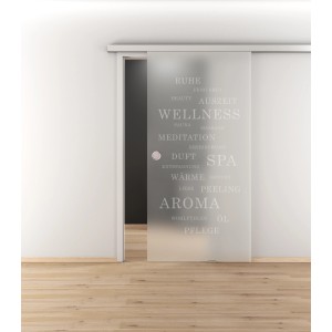 Novadoors Glasschiebetür Nova 621-2 Wellness 93,5 cm x 205,8 cm ESG