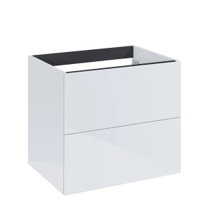 Roca Waschtischunterschrank Elegant mit 2 Schubladen 60 cm Weiß Hochglanz