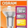 Osram LED Reflektorlampe E27, 4,3W, warmweiß, R63, für Wohnräume.