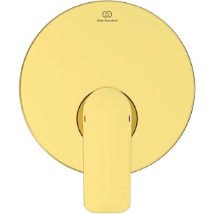 Ideal Standard Connect Air Unterputz Brausearmatur in gebürstetem Gold.