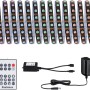 Paulmann LED-Strip EntertainLED Set 5 m mit Farbwechsel, Fernbedienung und Netzteil.