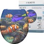 Schütte WC-Sitz Sea Life mit Absenkautomatik und Fischmotiv.