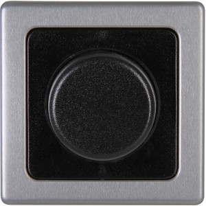 Kopp Abdeckrahmen für Druck-Wechsel-Dimmer Vision Stahl