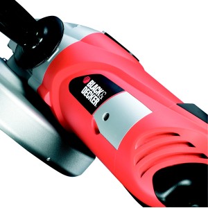 Black+Decker Winkelschleifer KG2000K, 2000 W, rot/silber, für Schleif- und Trennarbeiten.