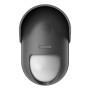 Schwarzer, kabelloser Yale Bewegungsmelder für Außen, Teil des Smart Alarm Systems.