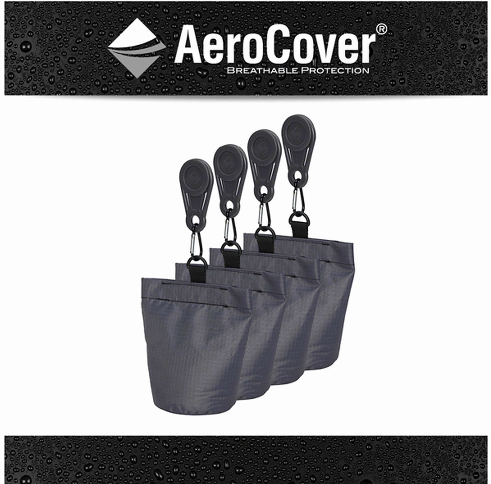 Aerocover Sandsäcke Anthrazit 4 Stück für Schutzhülle kaufen bei OBI