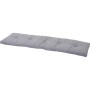Graues Siena Garden Banksitzkissen Comfort, 140x44x7 cm, mit Steppung und Bindebändern.