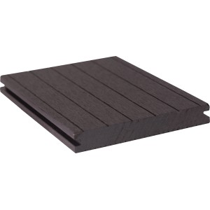 GroJa Terrassendiele BPC Novel Schwarz  2,2cm x 14cm x 400cm