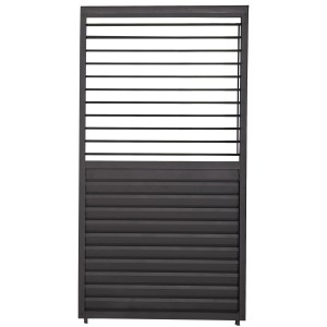 Shutter Wand 93 cm für Terrassenüberdachung, mit verstellbaren Lamellen für Sichtschutz.