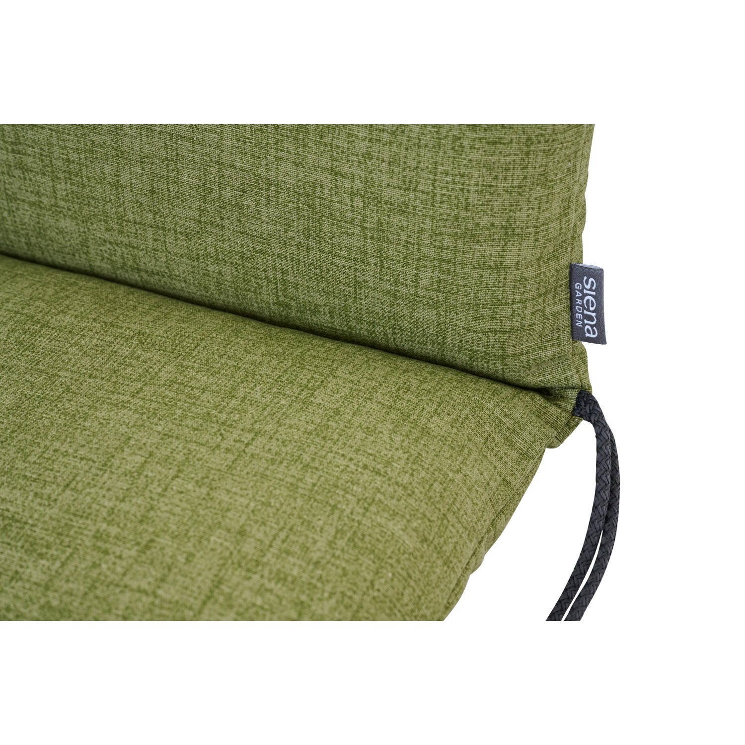 Siena Garden Sesselauflage Comfort, 96x48x7 cm, olivegrün, mit Bindebändern.