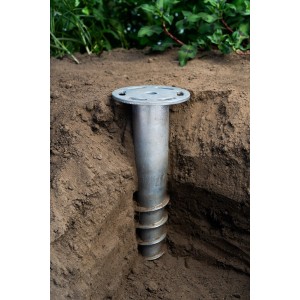 Vitavia Erdanker für Gewächshausfundament aus Alu, 2 Stück, im Boden verankert.