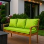 Setgarden Bankkissen "Lemon" für 3-Sitzer Gartenbank, 170x50 cm + 4 Rückenkissen.