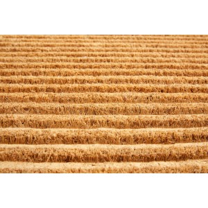 Astra Türmatte Coco Shape Streifen, Natur, 45x75 cm. Fußmatte aus Kokosfaser mit Streifenmuster.