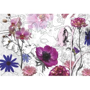 Komar Fototapete Purple 368 cm x 254 cm FSC®