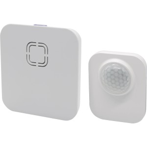 Funk-Türklingel mit Bewegungsmelder, weiß, für Türsprechanlagen.