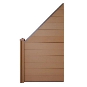 MCW WPC-Sichtschutz Savoie, Erweiterungselement schräg rechts, Farbe Tea.