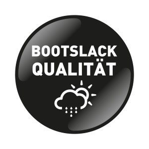 Symbol für Bootslack-Qualität des OBI Premium Weißlacks.