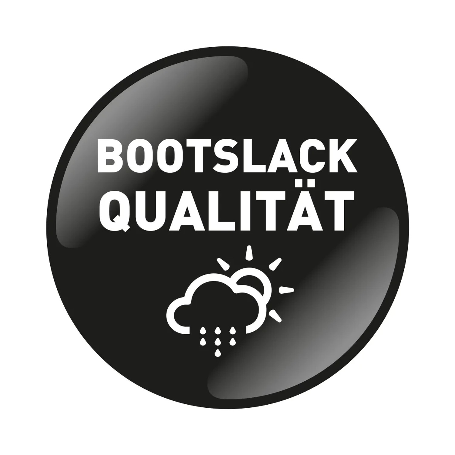 Symbol für Bootslack-Qualität des OBI Premium Weißlacks.