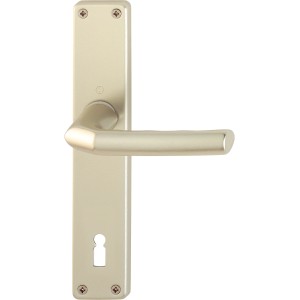 Hoppe Langschild-Garnitur Birmingham, Alu Neusilber, Türbeschlag für Innentüren.