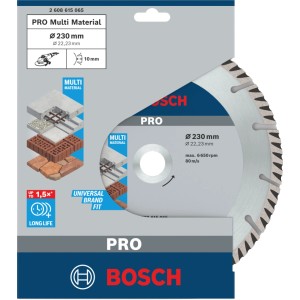 Bosch Diamant-Trennscheibe 230 mm x 22/23 mm Standard für Universal