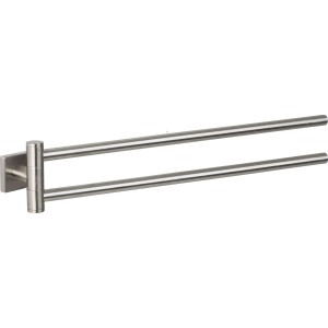 Spirella Handtuchhalter Nyo-Steel schwenkbar Edelstahl gebürstet 2-armig 50 cm