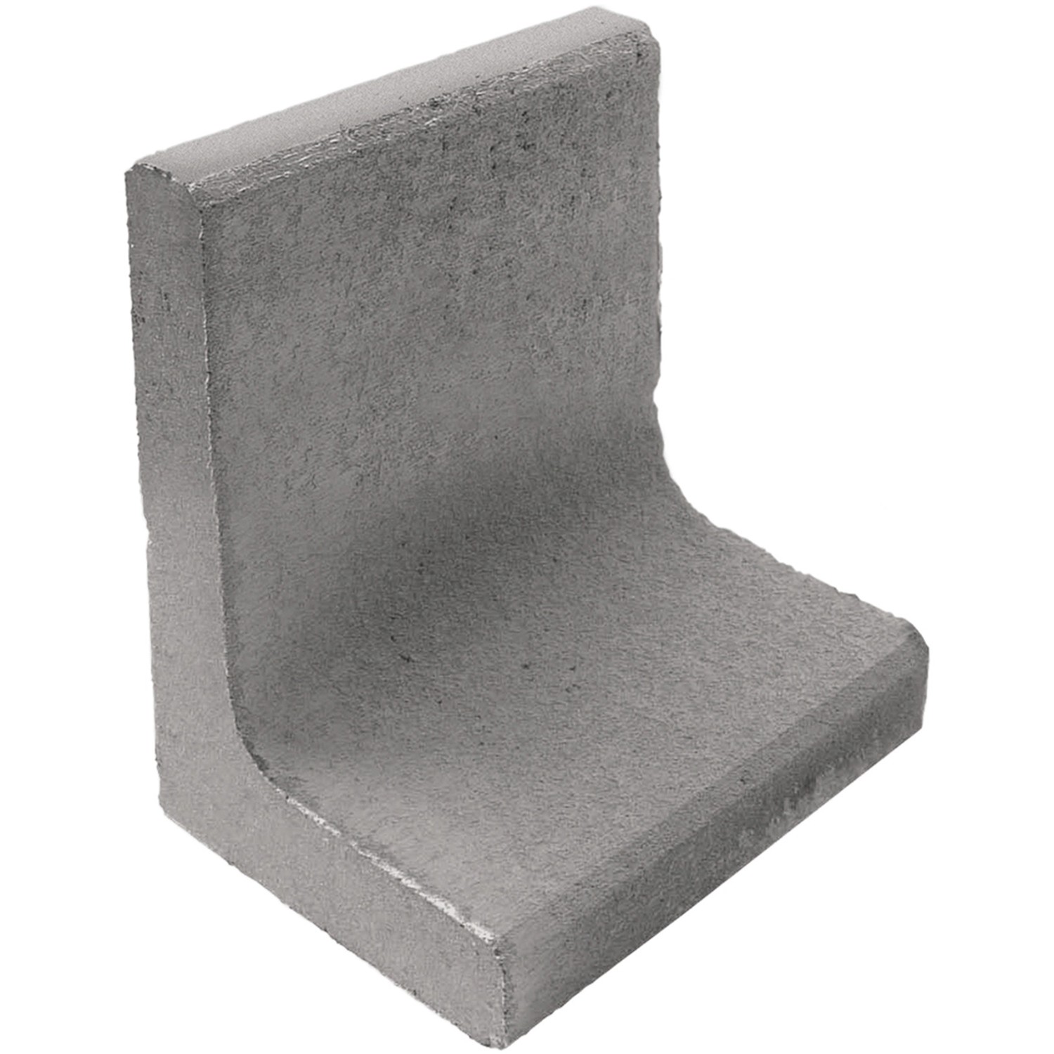 Grauer Diephaus L-Stein, 50x40x30x7 cm, zur Beet- und Böschungsbegrenzung im Garten.