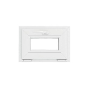 Weißes Quadroform Keller-Kipp-Fenster Basic, 60x45cm, für Keller und Nebenräume.