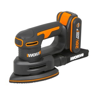 Worx Dreieckschleifer WX822 20 V Akku-Schleifmaschine für Ecken und Kanten.