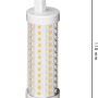LED-Leuchtstofflampe R7s, 12,5W, warmweiß, dimmbar, 11,8 cm lang.