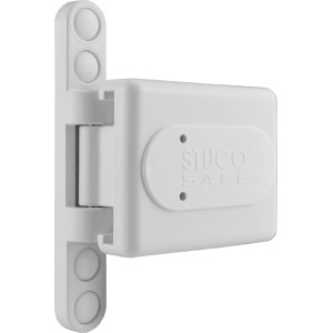 Weiße Bever Bandseitensicherung 23 SW für Fenster und Fenstertüren.