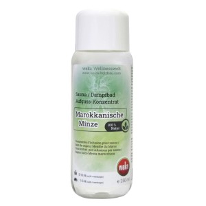 WekaPur Sauna- und Dampfbadduft Minze, hochkonzentriert für aromatische Sauna-Aufgüsse.