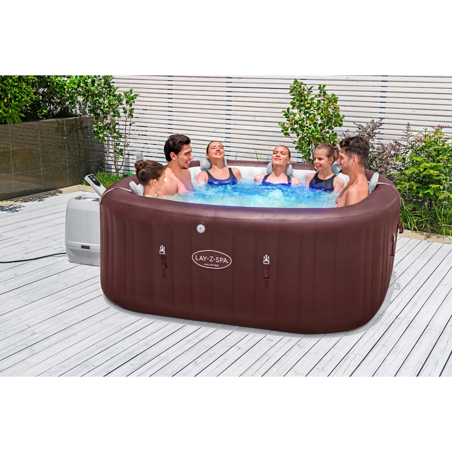 Bestway Whirlpool Maldives HydroJet Pro App 7 Personen 201 cm x 201 cm x 80 cm_6