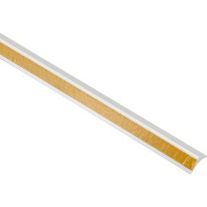 Weiße, selbstklebende Hohlkehlleiste, 15x15 mm, 2,5 m lang, für Fenster und mehr.