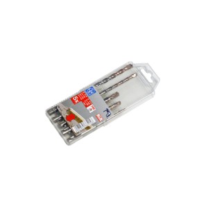 LUX SDS-Plus Bohrersatz, 5-teilig (5-8 mm) in Kunststoffbox, geeignet für Betonbohrer.