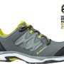 Grauer Albatros Sicherheitshalbschuh Ultratrail Low S3, Größe 39, mit gelben Akzenten.