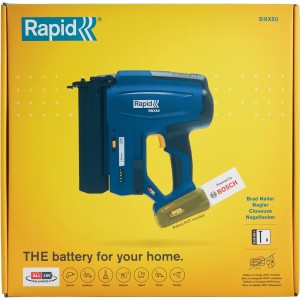 Rapid Akku-Nagler BNX50 18V im Karton, blau. Akku nicht enthalten.