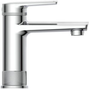 Schütte Waschtischarmatur Liverpool Chrom, moderne Badarmatur mit Pop-Up Ablaufgarnitur.