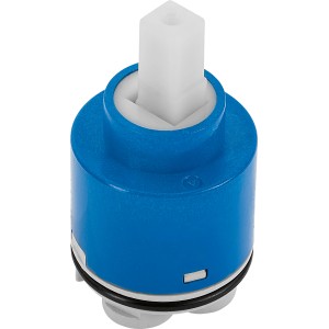 Keramikkartusche 40mm für Cesano Armaturen, blau/weiß, Ersatzteil zur Temperatur- und Mengenregelung.
