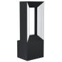 Moderne, schwarze LED Außenwandleuchte Riforano von Eglo, 29x11cm, für Fassadenbeleuchtung.