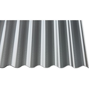 Acryl-Profilplatte Sinus 76/18 Wabe Graphit, Kunststoffbedachung für Carport & Terrasse.