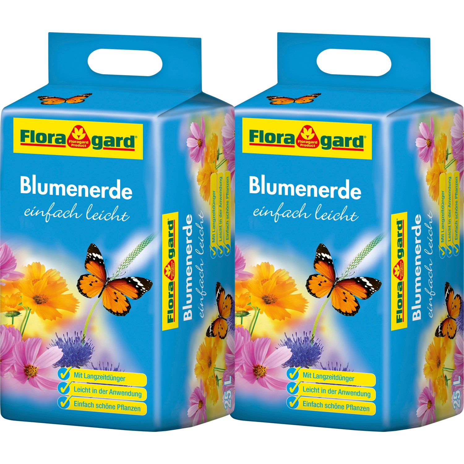 Floragard Blumenerde einfach leicht 2 x 25 l kaufen bei OBI