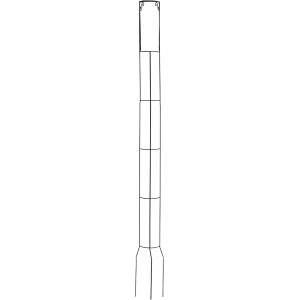Bellissa Tomatensäule, 120 cm, grüne Rankhilfe für Tomaten und Gurken.