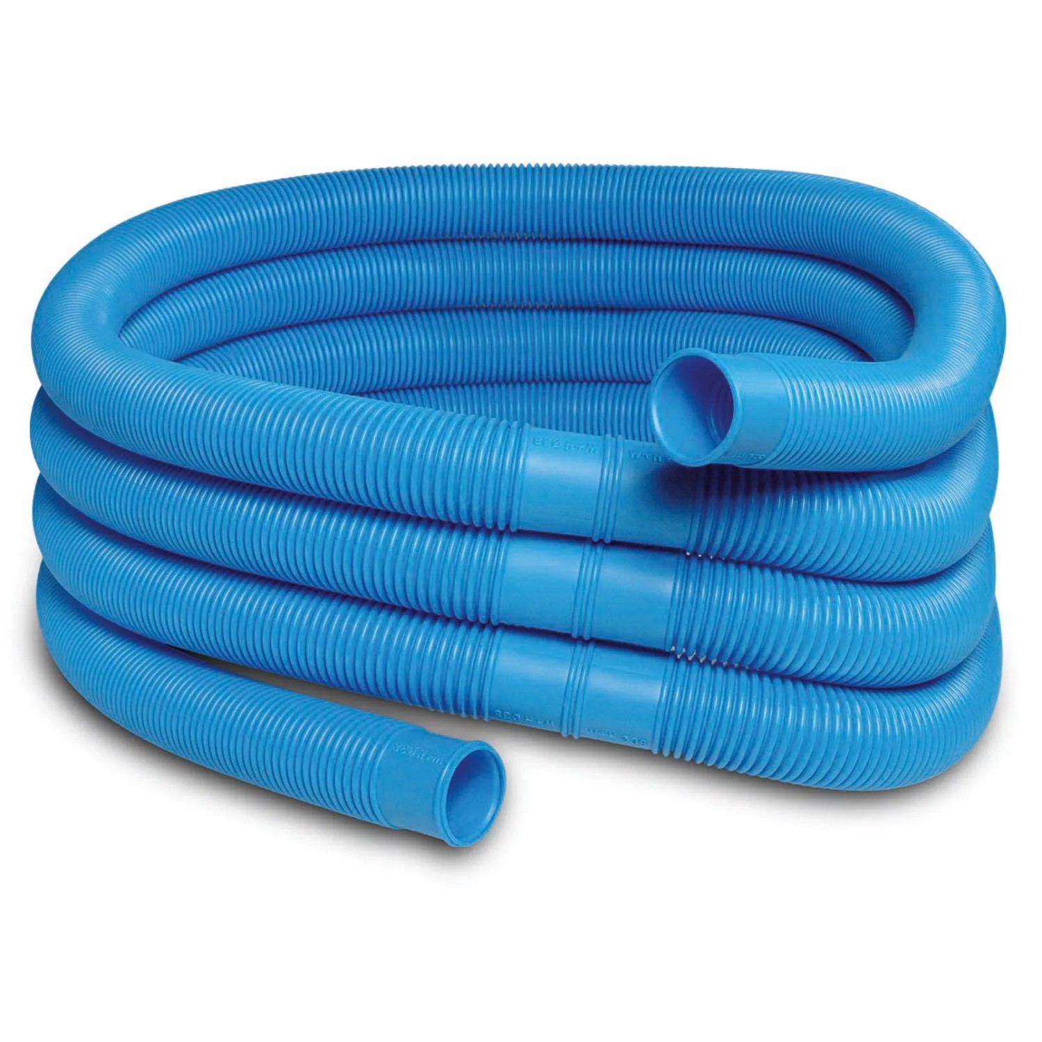 Blauer Steinbach Schwimmbadschlauch, Ø 32 mm, 660 cm lang, flexibel und robust.