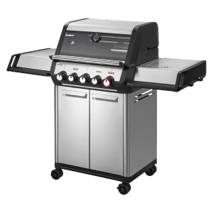 Enders Gasgrill Monroe Pro 3 SIKR Turbo: Edelstahl-Gasgrill mit Seitenkocher und Turbo Zone.
