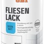 Dose OBI Fliesenlack Weiß Seidenmatt, geeignet für Wandfliesen im Innenbereich.