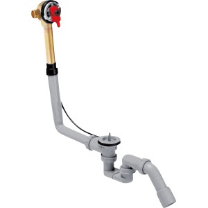 Exafill Grundkörper für Wanneneinlauf mit Ab- und Überlaufgarnitur für Normalwannen.